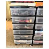 Mini Chest With Plastic Drawers Containing Sewing