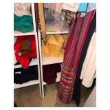 Shelf Unit With Contents Including Clothing Items