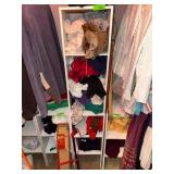 Middle Shelf Unit With Contents Including Clothing