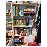 White Laminated Wooden Shelf Unit (No Contents)