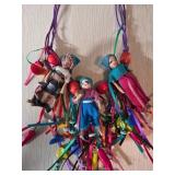 Handcrafted Figurine Adorned Necklaces with Multic