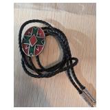 Siskiyou Southwestern Bolo Tie with Enamel Inlay a