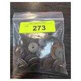 Bag of Miscellaneous Foreign Coins with Central Ho