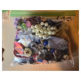 Bag of Mixed Jewelry and Beads