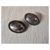 Sterling Silver Clip-On Earrings with Twisted