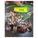 Costume Jewelry in Zippered Plastic Bag