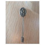 Sterling Silver Stick Pin with Etched Design