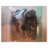 Bag of Mixed Costume Jewelry Including Chains, Pen