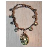 Mother-of-Pearl and Sterling Silver Necklace with