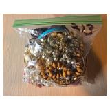 Bag of Mixed Costume Jewelry and Beads