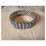 Silver-Tone Stretch Rhinestone Bracelet