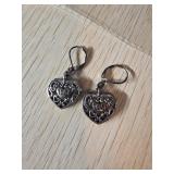 Brighton Heart shaped Dangle Earrings with Love'