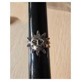 Sterling Silver Sun Motif Ring