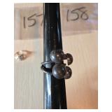 Sterling Silver Adjustable Ring with Spherical Acc