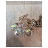 Aurora Borealis Crystal Pendant and Earrings Set w