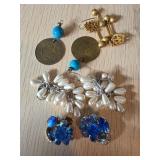 Four Pairs of Costume Jewelry Earrings