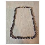 Iridescent Freshwater Pearl Necklace with Gold-Ton