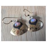 Holly Yashi Gold-Tone Earrings with Opalescent Sto