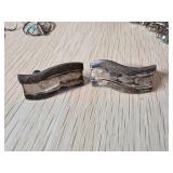Sterling Silver Wavy Clip-On Earrings