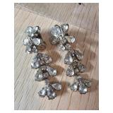 Silver-Tone Crystal Drop Clip-On Earrings with Flo