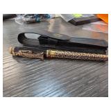 Erte Gold-Plated Fountain Pen Franklin Mint
