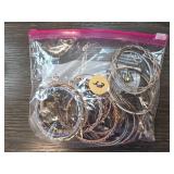 Costume Jewelry Including Bangles, Ring, and Misce