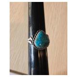Sterling Silver Ring with Turquoise Stone
