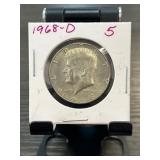 1968-D Kennedy Half Dollar in Flip Holder