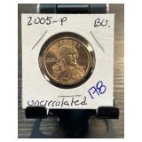 2005-P Sacagawea One Dollar US Coin in Uncirculate