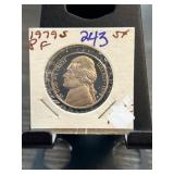 1979 S Jefferson Nickel Proof Coin in Holder