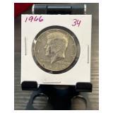 1966 Kennedy Half Dollar Coin in Display Holder