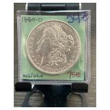 1880-O Morgan Silver Dollar in MS62+ Condition