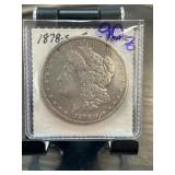 1878-S Morgan Silver Dollar in Protective Holder