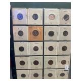 U.S. Wheat Pennies in Coin Holders
