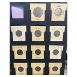 Coin Collection in Album Display