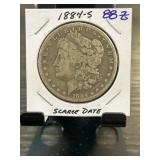 1884-S Morgan Silver Dollar " Scarce Date