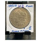 1896 Morgan Silver Dollar Leitz A.UNC Scarce Rever