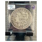 1901-O Morgan Silver Dollar in Fine Condition