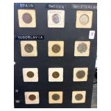 International Coins from Spain, Sweden, Switzerlan