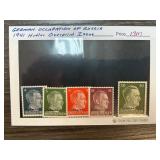 German Occupation of Russia 1941 Hitler Overprint
