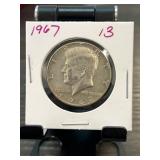 1967 Kennedy Half Dollar in Holder
