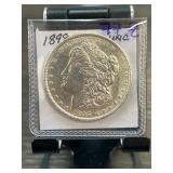 1895 Morgan Silver Dollar in Protective Case