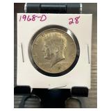 1968-D Kennedy Half Dollar in Holder
