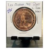 1 Oz .999 Copper Second Amendment Coin by Go