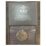 United States Mount Rushmore Anniversary Coin with