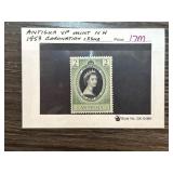 Antigua 1953 Coronation Issue 2 Cents Stamp MNH