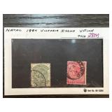 Natal 1864 Victoria Issue Stamps VF Condition