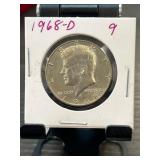1968-D Kennedy Half Dollar in Protective Holder
