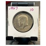 1967 Kennedy Half Dollar Coin in Protective Flip H