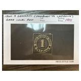 1862-3 Germany Hamburg TH Lafrenz Rare Local Post